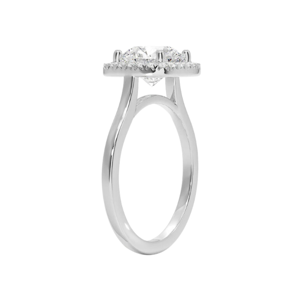 Anillo de Compromiso Oro Blanco 14K