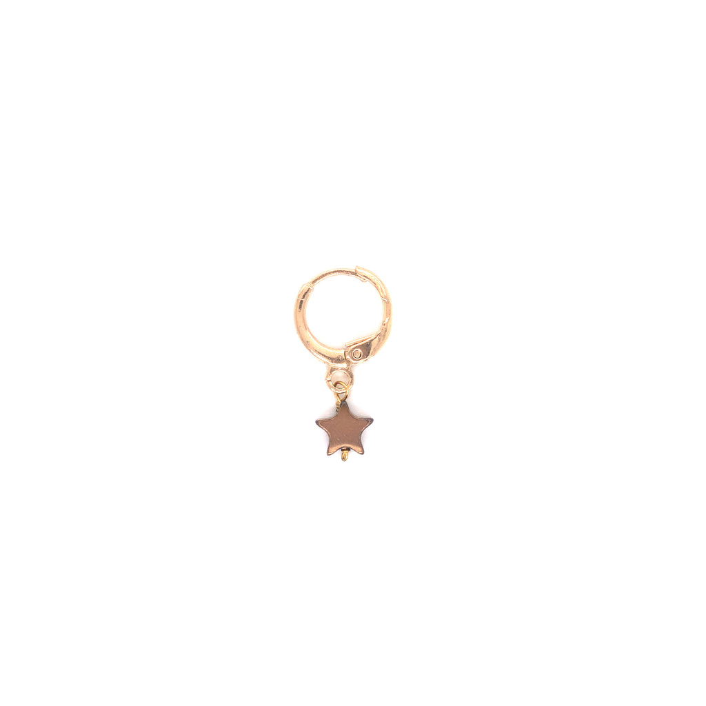 Hoop Piercing With Sheet Metal Charm / 10