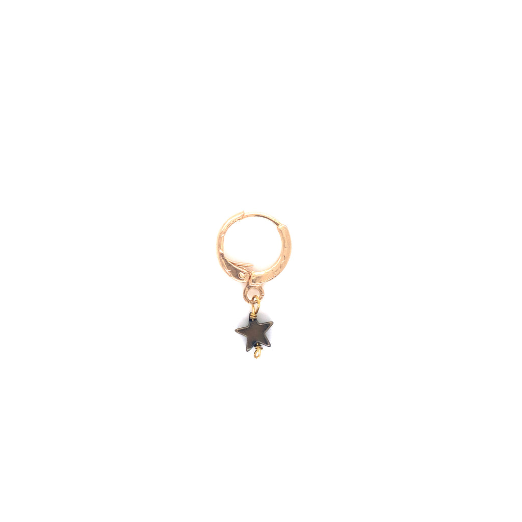 Hoop Piercing With Sheet Metal Charm / 10