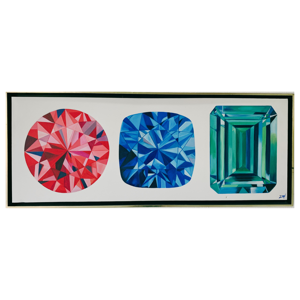 Ruby, Sapphire and Emerald Paintings