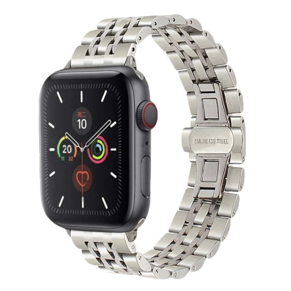 Correa Acero Apple Watch Eslabones Elegantes Varios Colores
