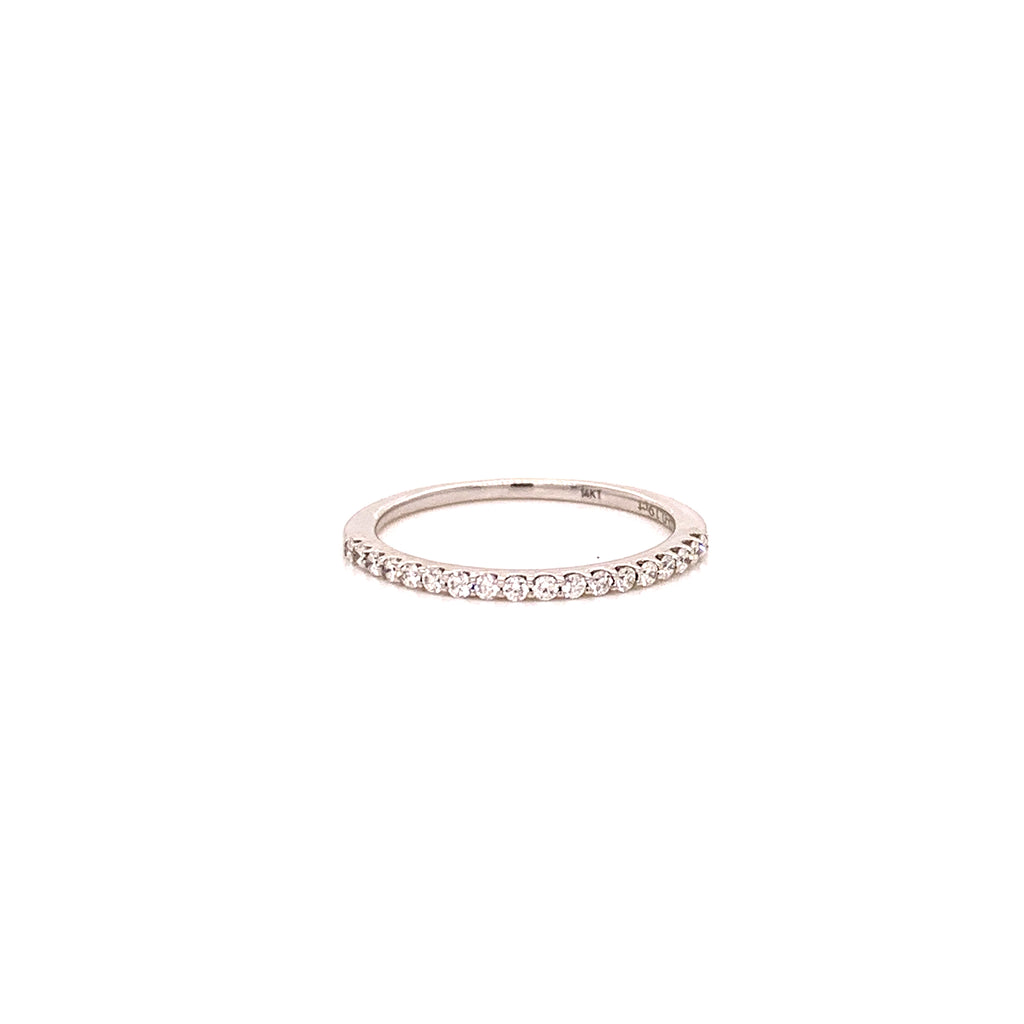 Anillo Churumbela Oro Blanco 14K Con 18 Diamantes .19ct
