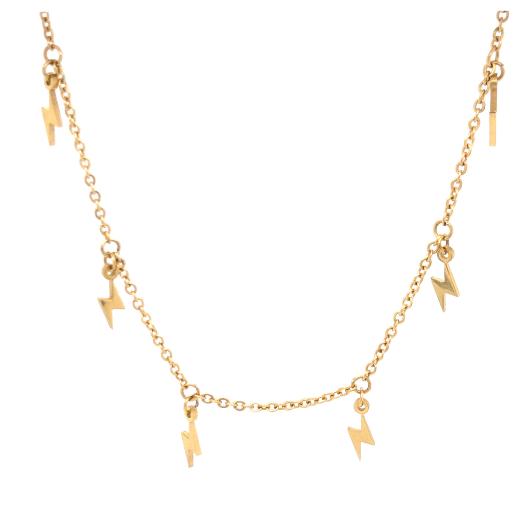 Steel Rayitos Necklace