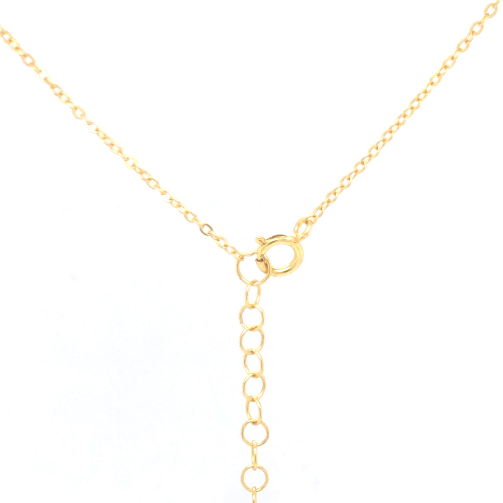 Collar Plata Zirconias Biseladas Colgantes