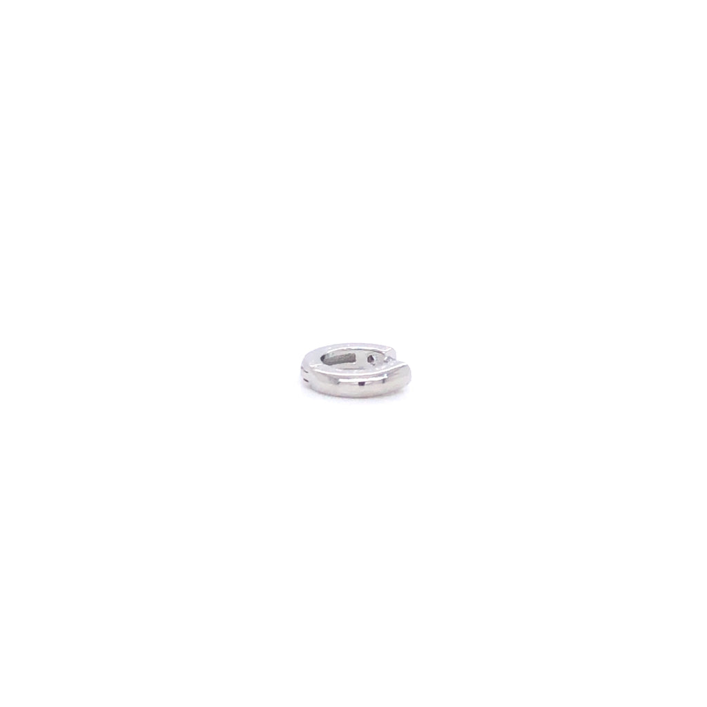 Piercing Arracada Acero Dorada Con Una Zirconia De Lado
