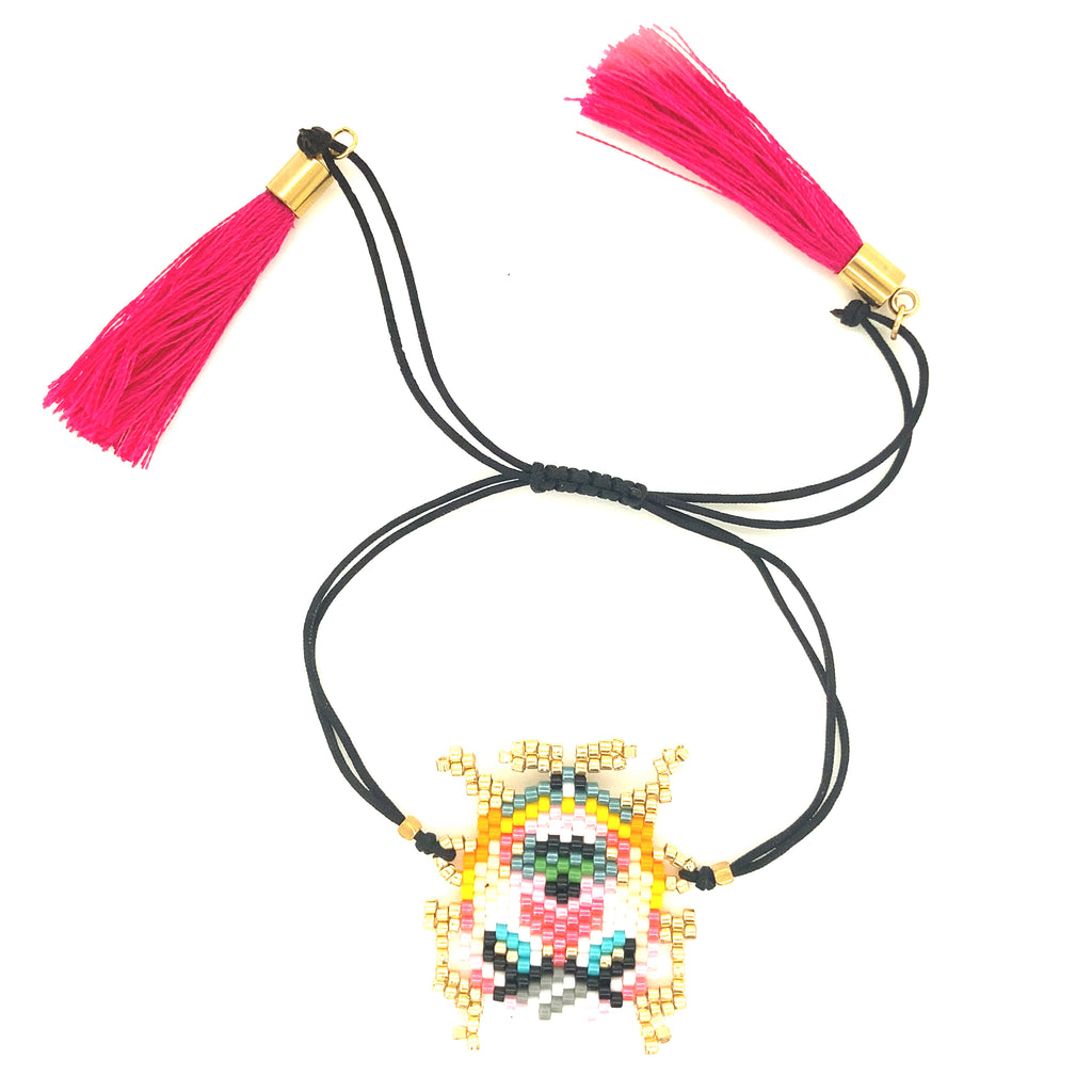 Woven Beetle Bracelet