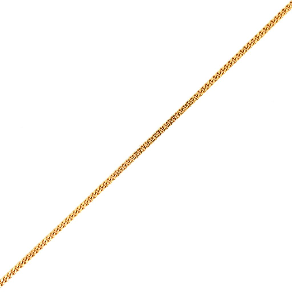 14k Gold Necklace Large Smooth Cross