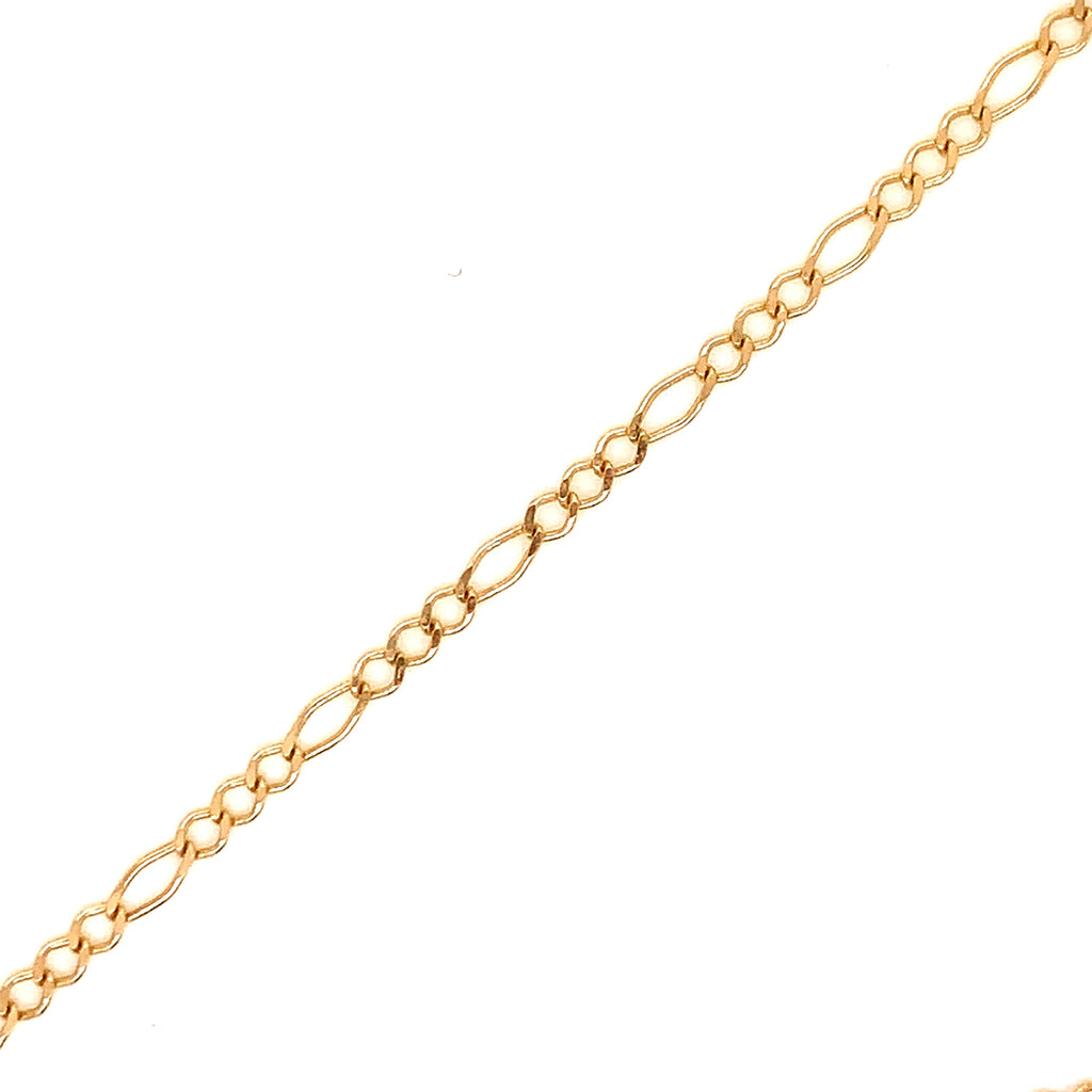 10k Gold Chain with Woven Cross with Wire