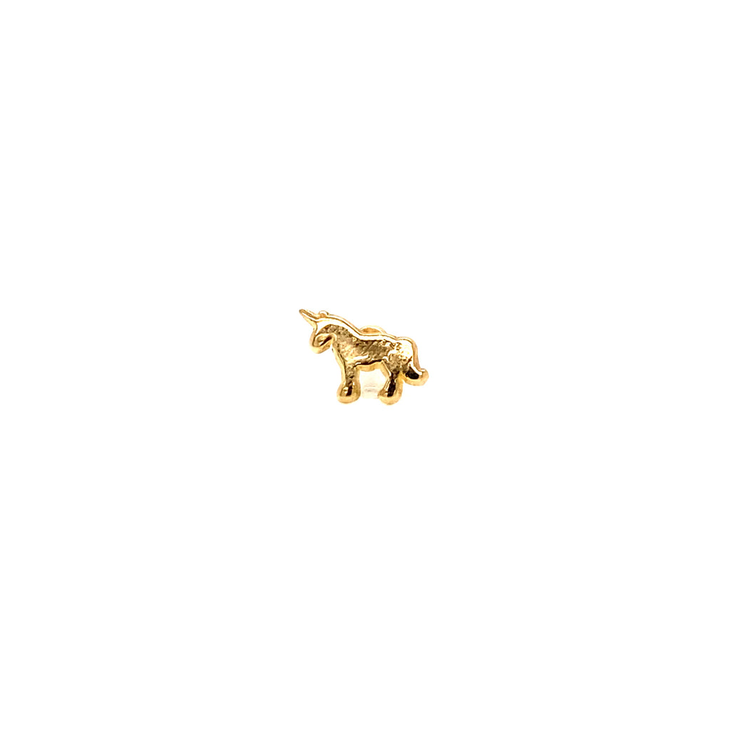 10K Gold Buckle Piercing Unicorn