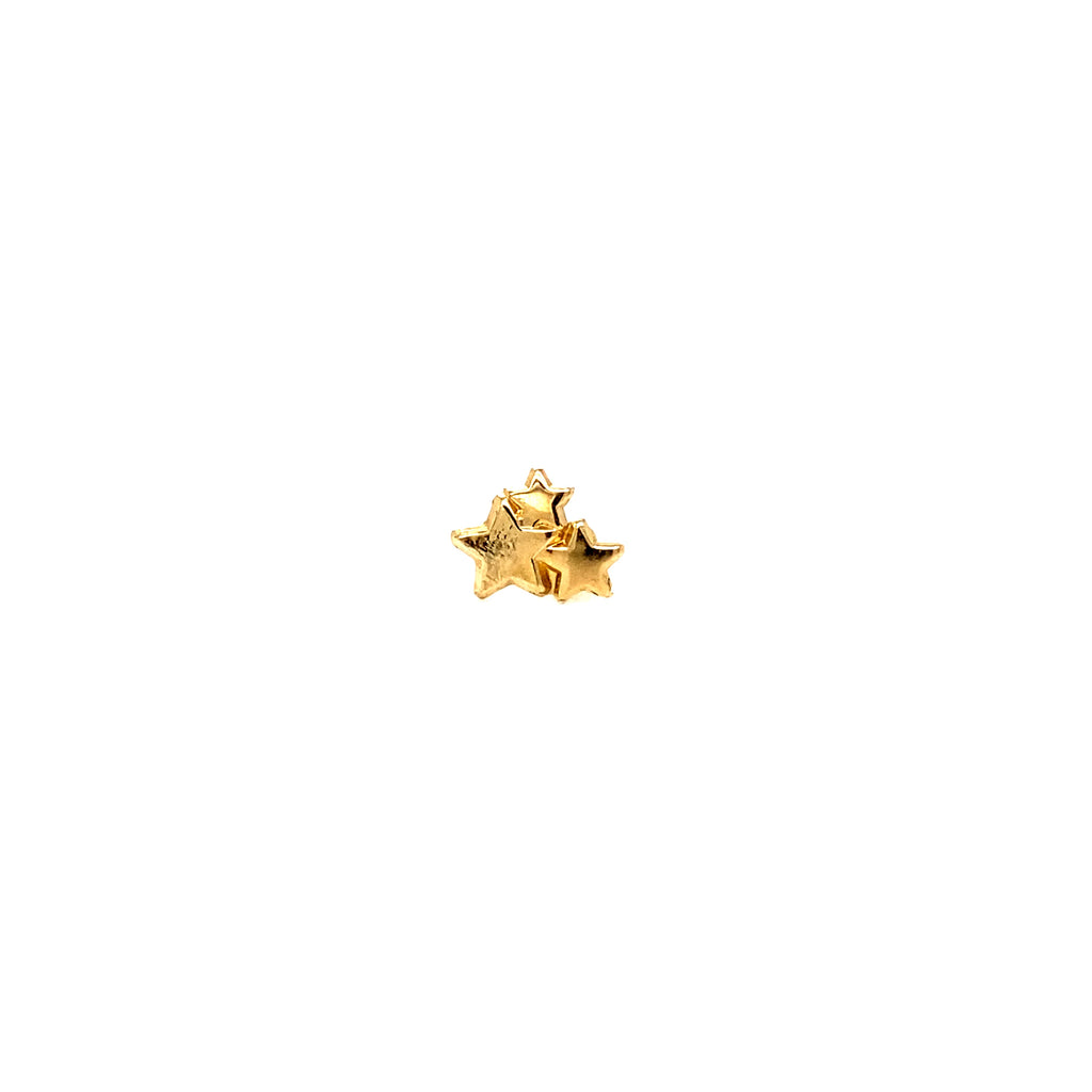 Piercing Liquidación Broquel Oro 10K Tres Estrellas