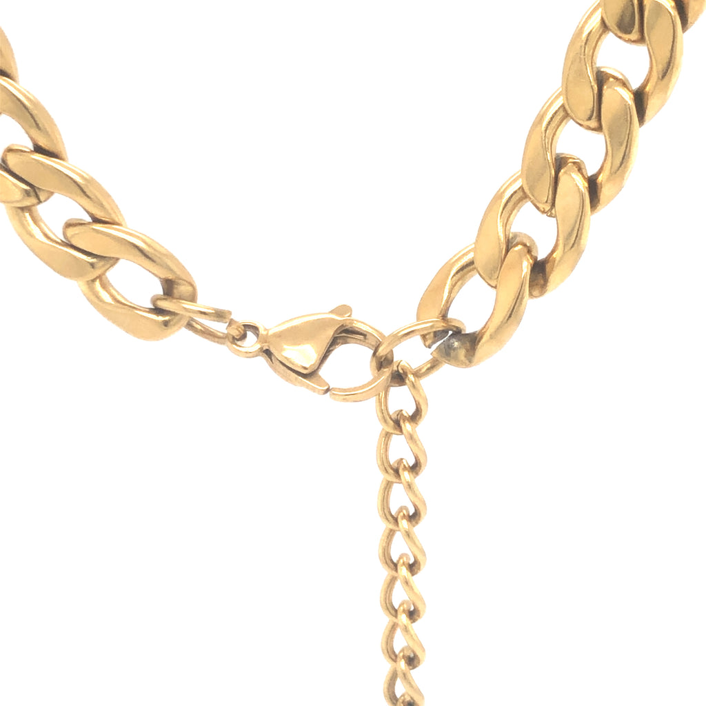 Thick Bilbao Chain Steel Necklace