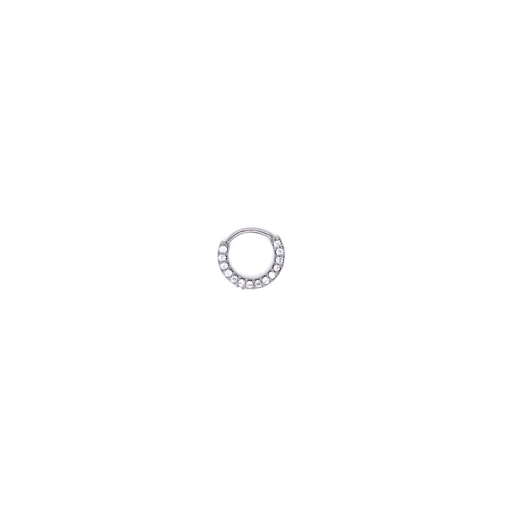 Daith Gold Plated Piercing With Zirconias In C