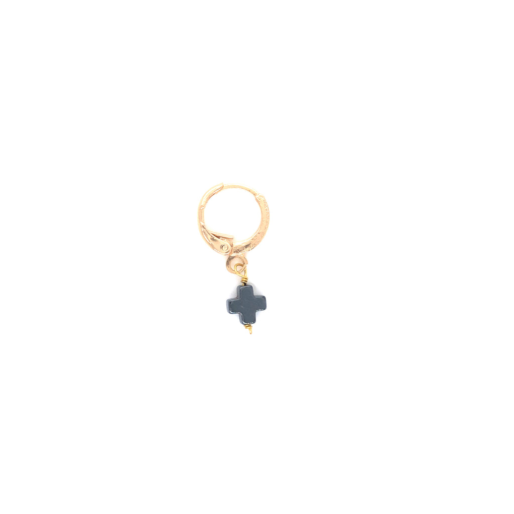 Hoop Piercing With Sheet Metal Charm / 8