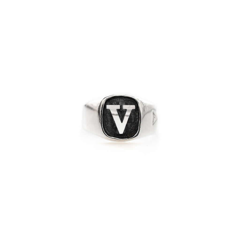 Initial V Conviction Ring