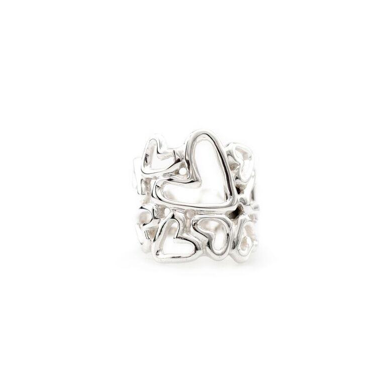 Various Hearts Contour Ring