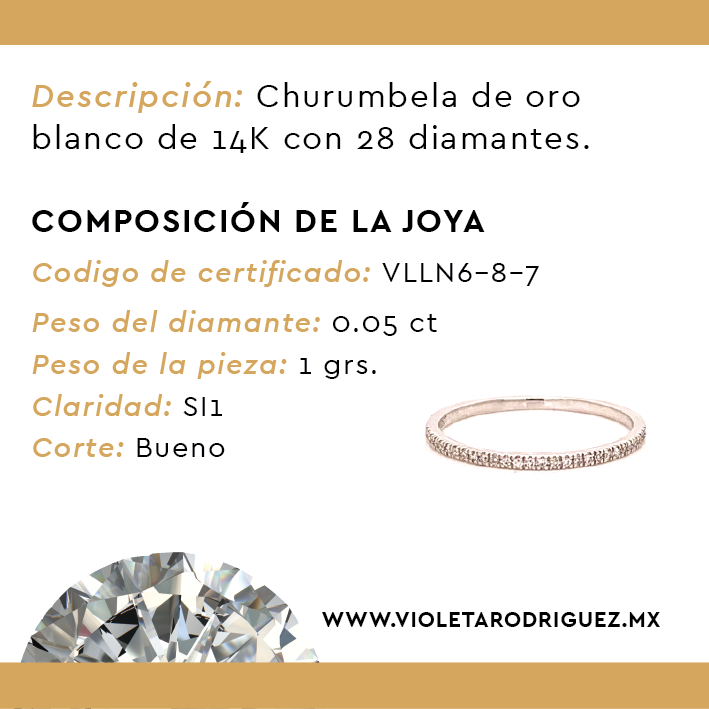 Churumbela Ring 14K Gold With 28 Diamonds .05ct