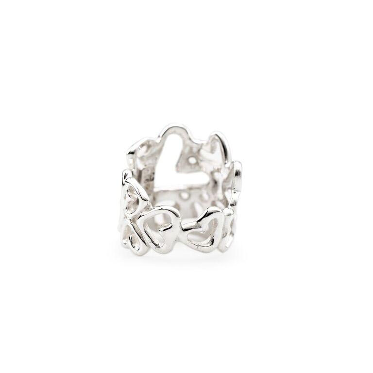 Anillo Contorno Varios Corazones