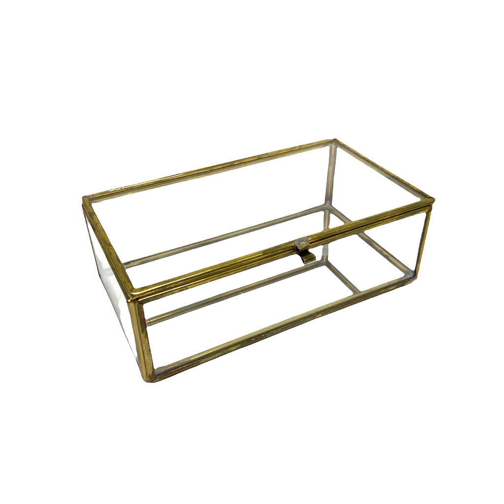 Large Brass Jewelry Box