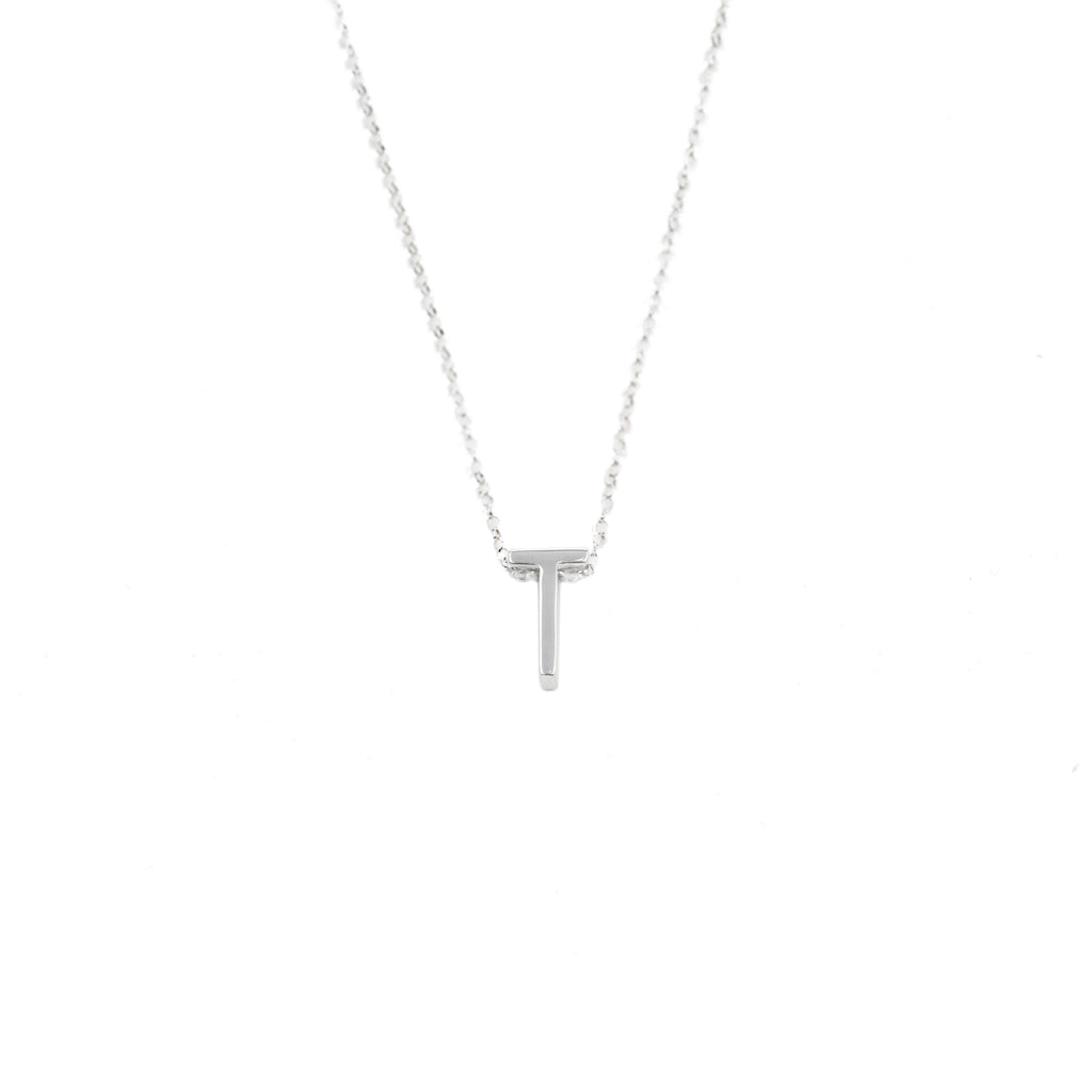 Essential Initial Necklace "T"