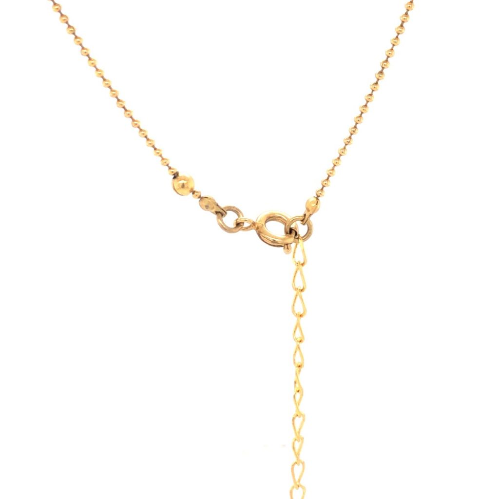 Gold Plated Necklace Medium Quartz With Silver Cage