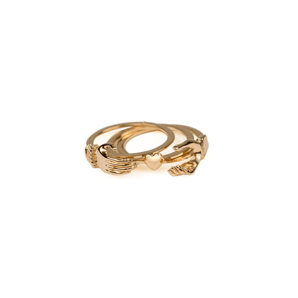 Anillo Vintage Oro 14K Claddagh