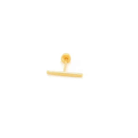 10K Gold Long Line Piercing