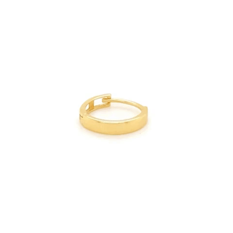 Piercing Oro 14K Arracada Lisa Delgada