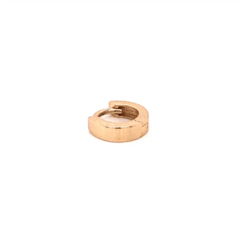 Large 10K Gold Square Arrace Piercing