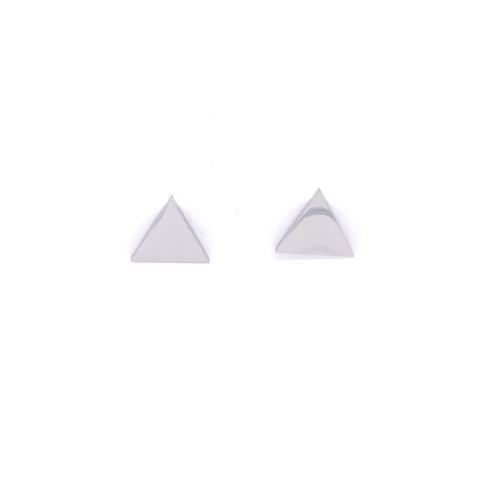 Steel Triangle Post Earrings