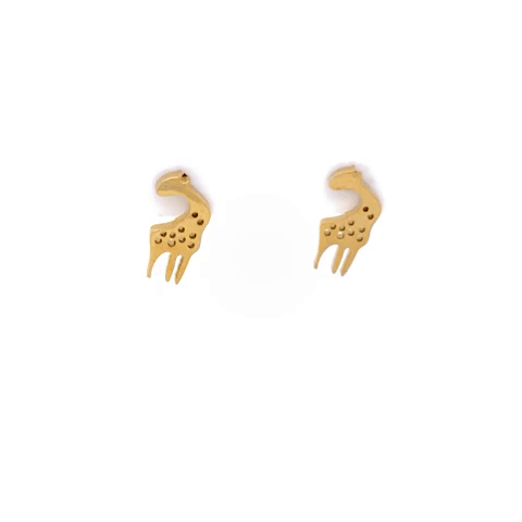 Giraffe Steel Post Earrings