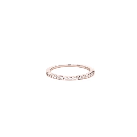 Anillo Churumbela Oro Blanco 14K Con 18 Diamantes .19ct