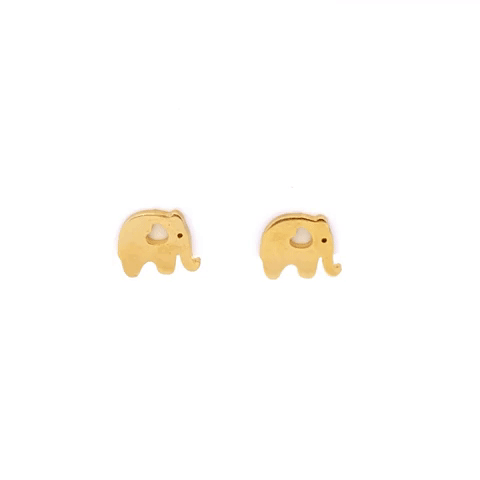 Aretes Poste Acero Elefante