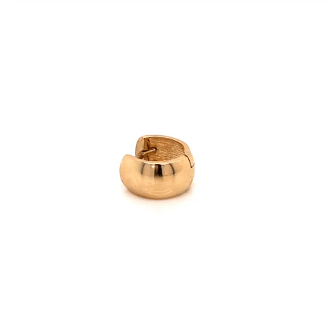 10K Gold Piercing Wide Smooth Large
