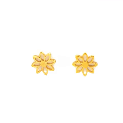 Aretes Poste Acero Margarita