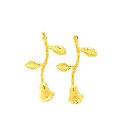 Big Pink Steel Post Earrings