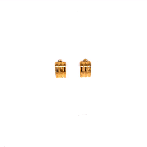 Huggies Tubular Triple Steel Arracada Earring