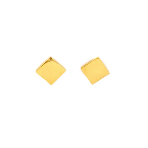 Aretes Poste Acero Cuadrado