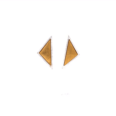 Triangle Designer Steel Post Earring