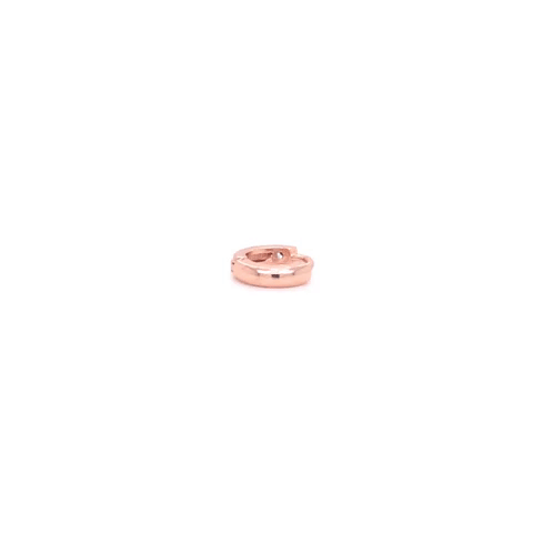 Piercing Arracada Acero Dorada Con Una Zirconia De Lado
