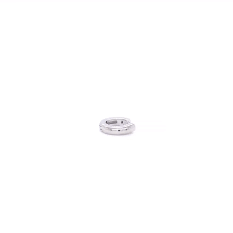 Piercing Arracada Acero Dorada Con Una Zirconia De Lado