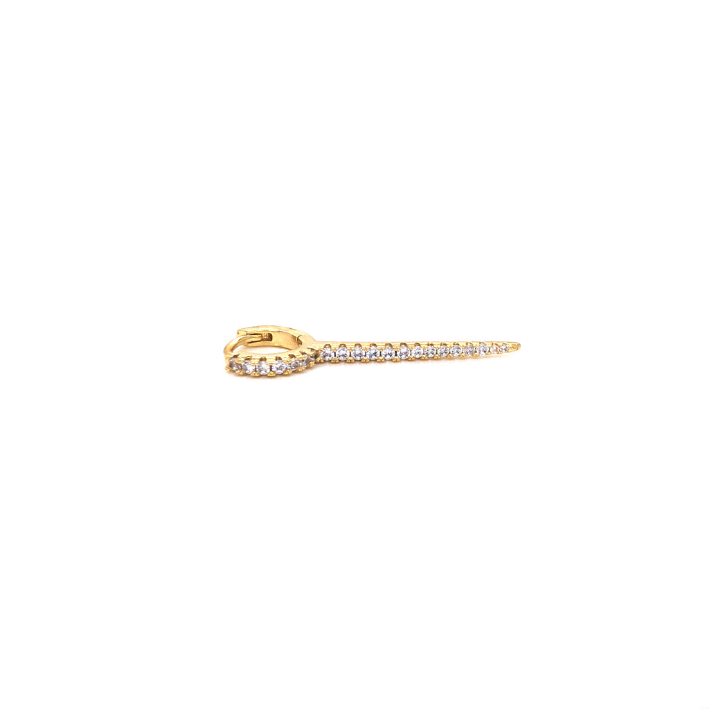 Piercing Mini Huggie Con Spike Largo