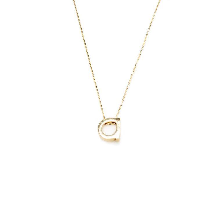 Essential Initial Necklace "a" Gold